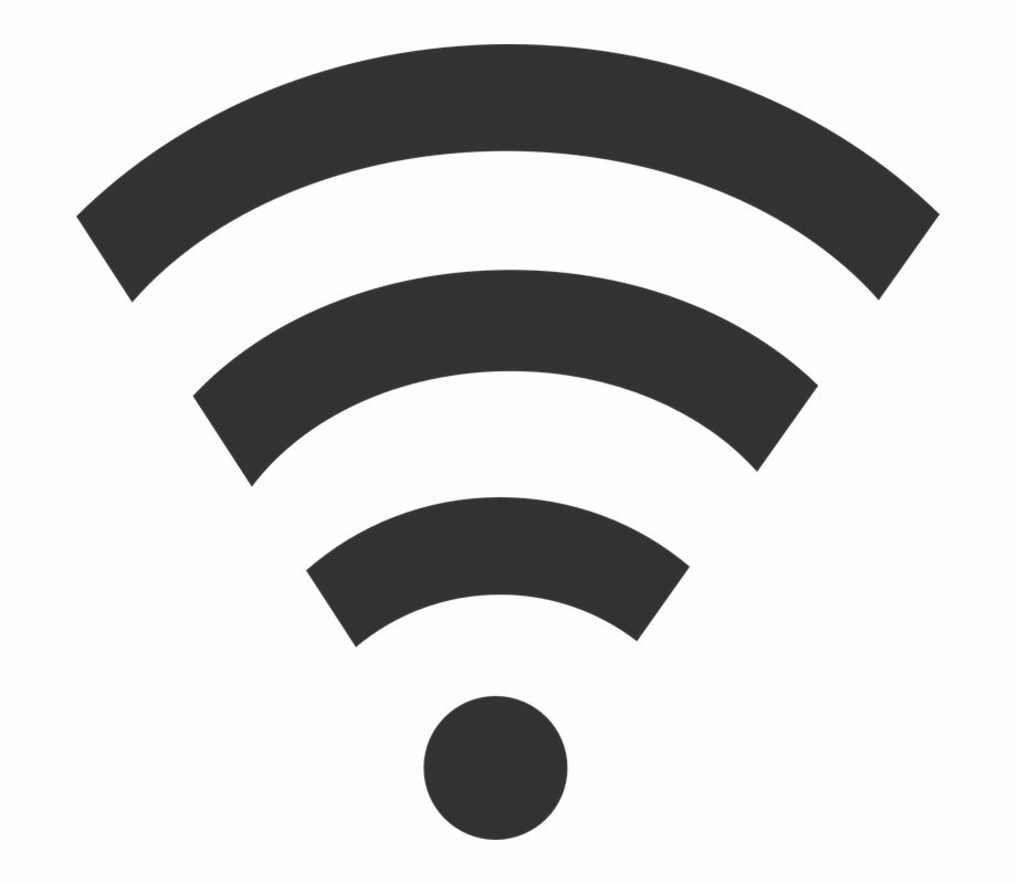Network clipart network wifi. Wlan signal black wireless