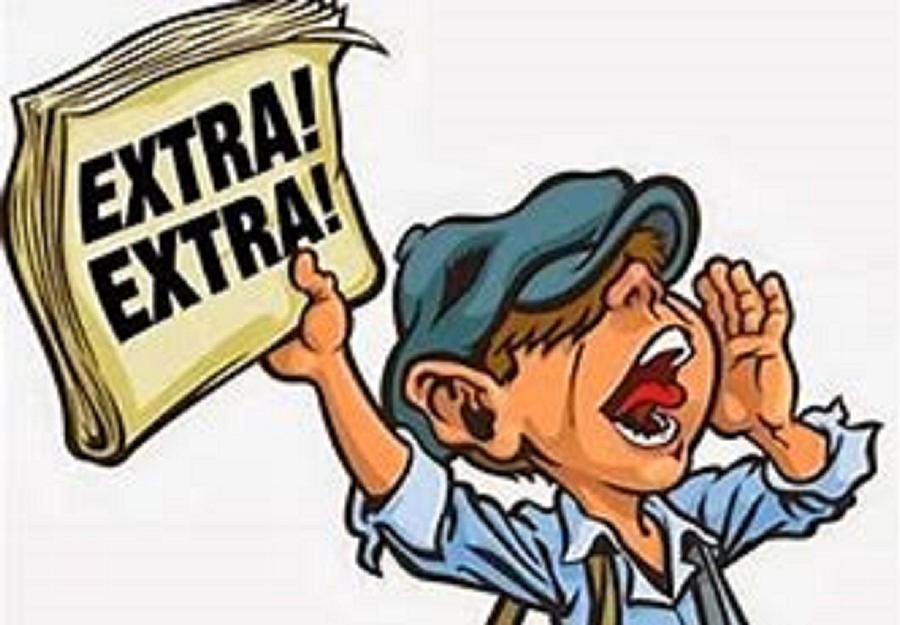news clipart extra extra read all about it
