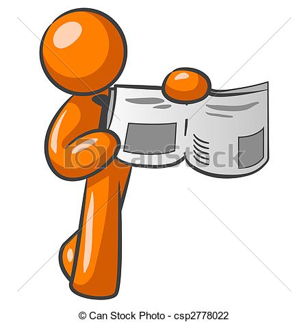 News clipart man. Orange clip art panda