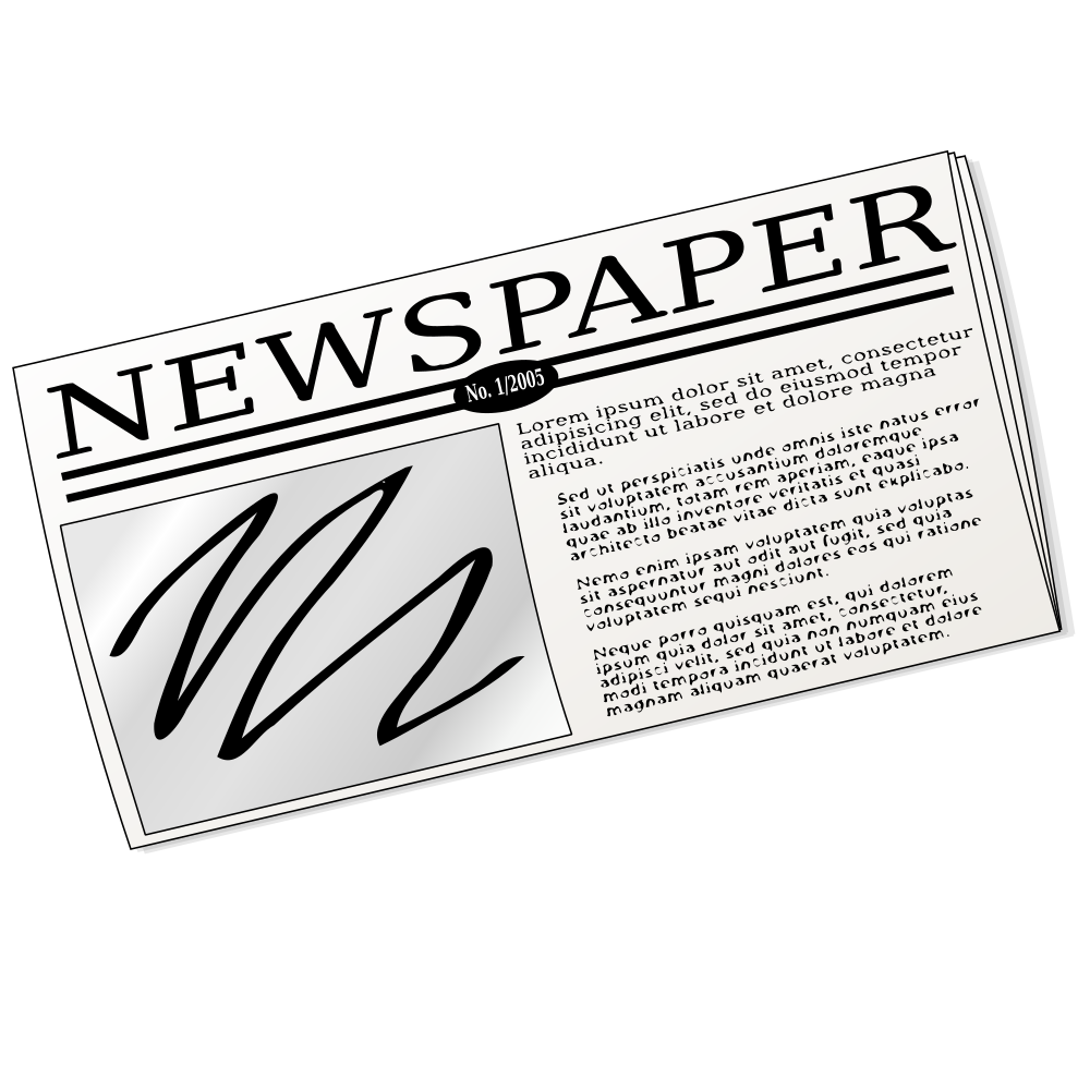 news clipart news paper