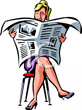 news clipart newspaper reader