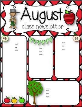 september clipart class newsletter