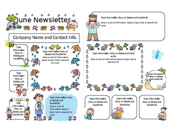 newsletter clipart daycare