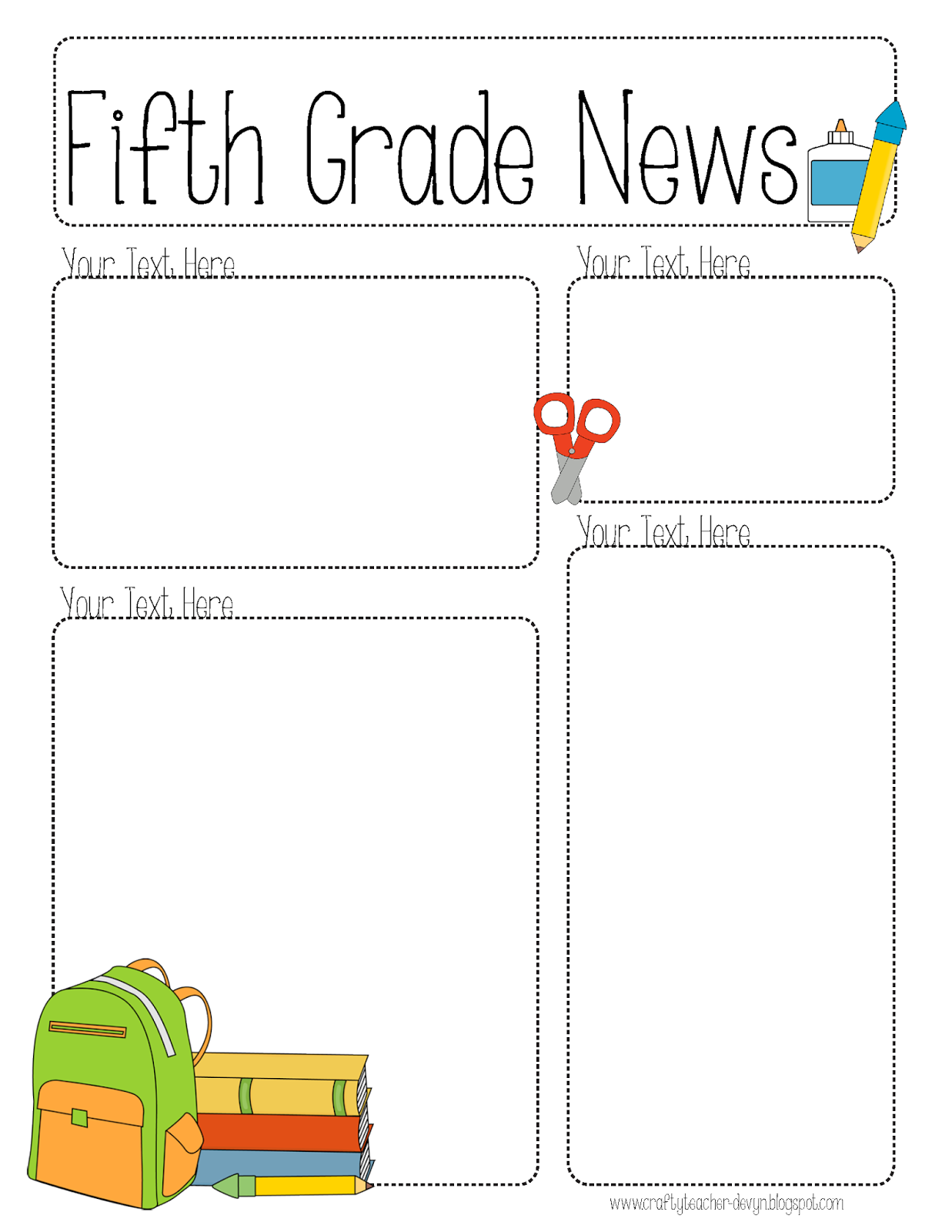 newsletter clipart fifth grade