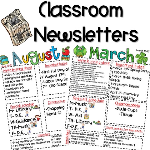 newsletter clipart kindergarten