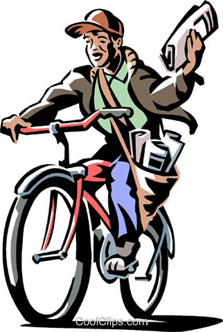 newsletter clipart newspaper delivery boy