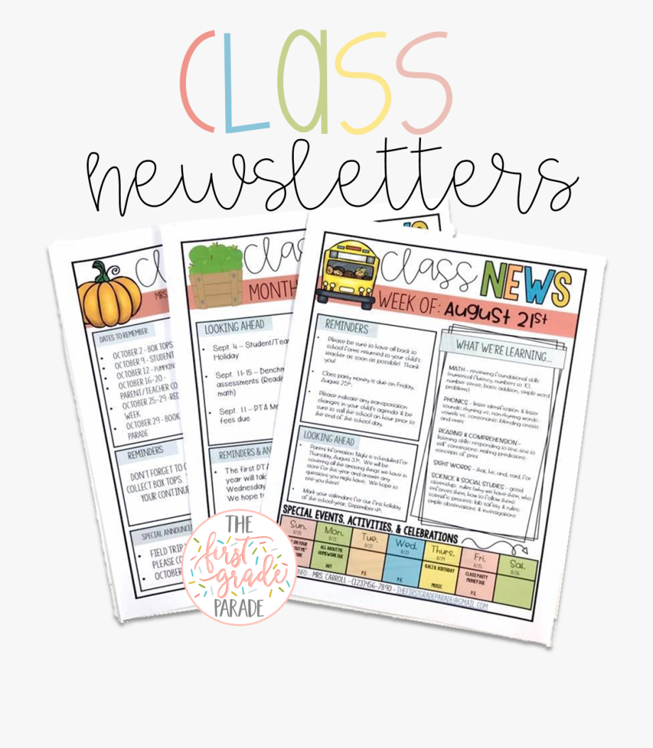 Sending home a class. Newsletter clipart parent newsletter