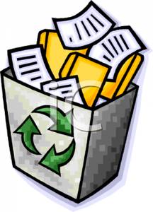 newspaper clipart recycling