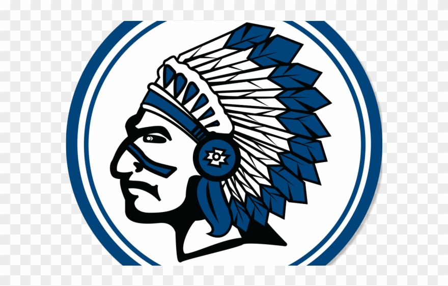 Newspaper clipart school system. Blue indian logo png