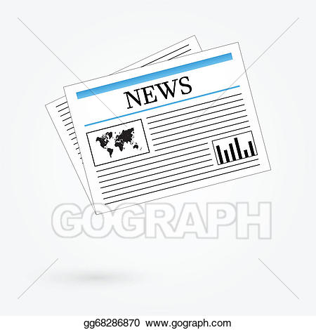 Vector illustration eps . Newspaper clipart world news