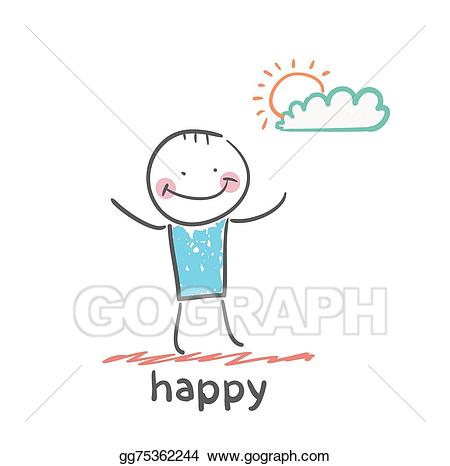 Eps illustration vector gg. Nice clipart happy situation