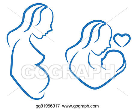 Nice clipart motherhood. Stock illustration gg gograph