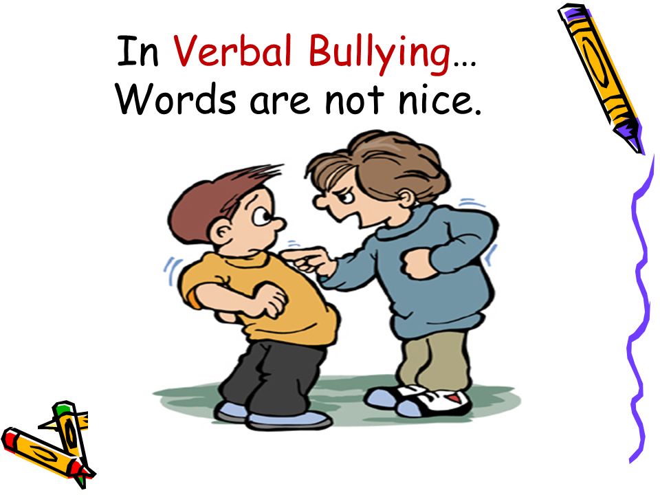 nice clipart verbal bullying