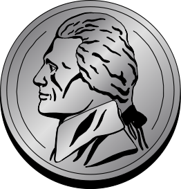 nickel clipart american coin