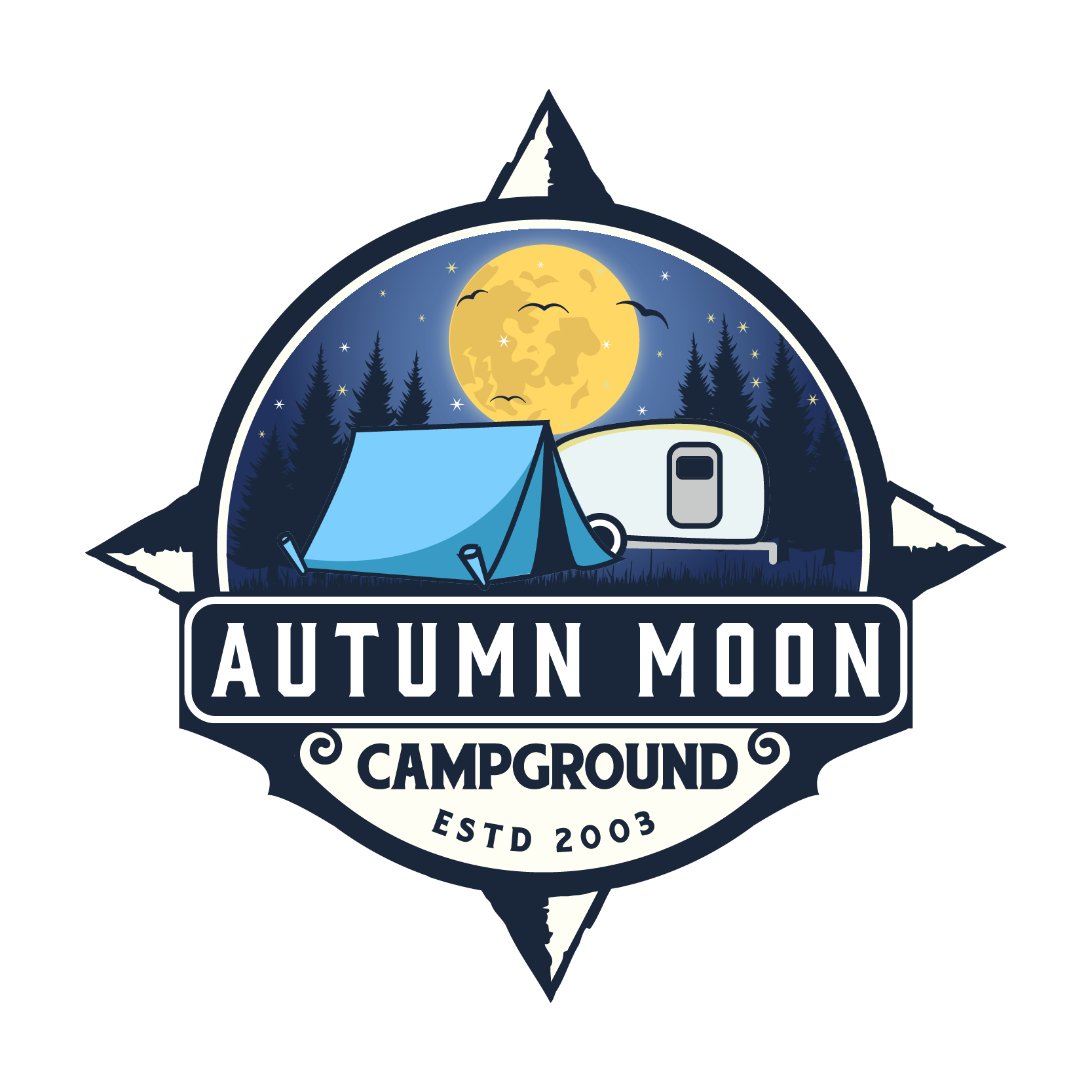 night clipart campground