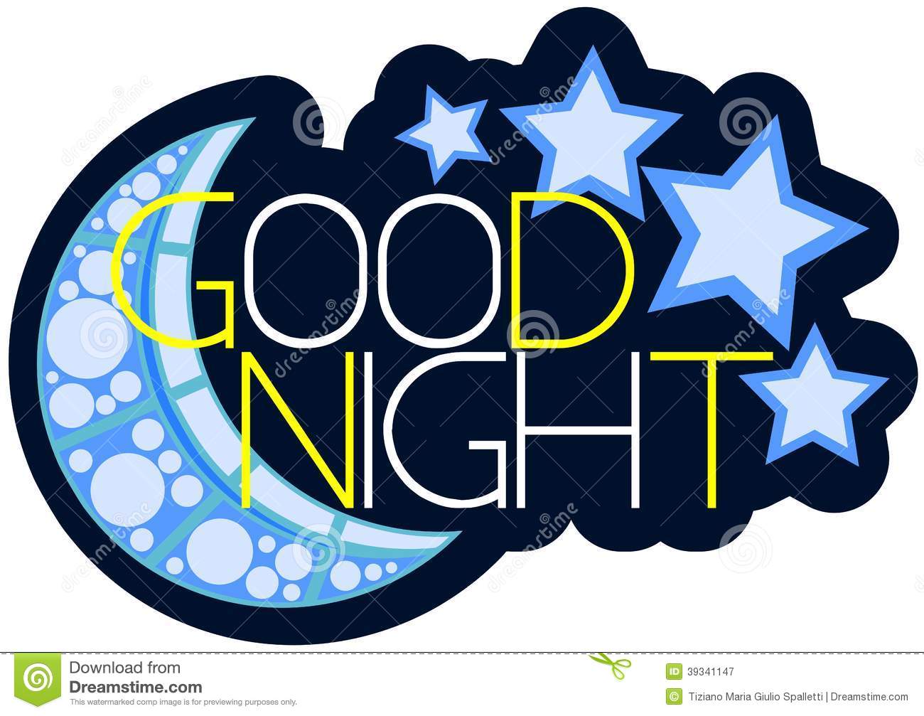 night clipart colorful