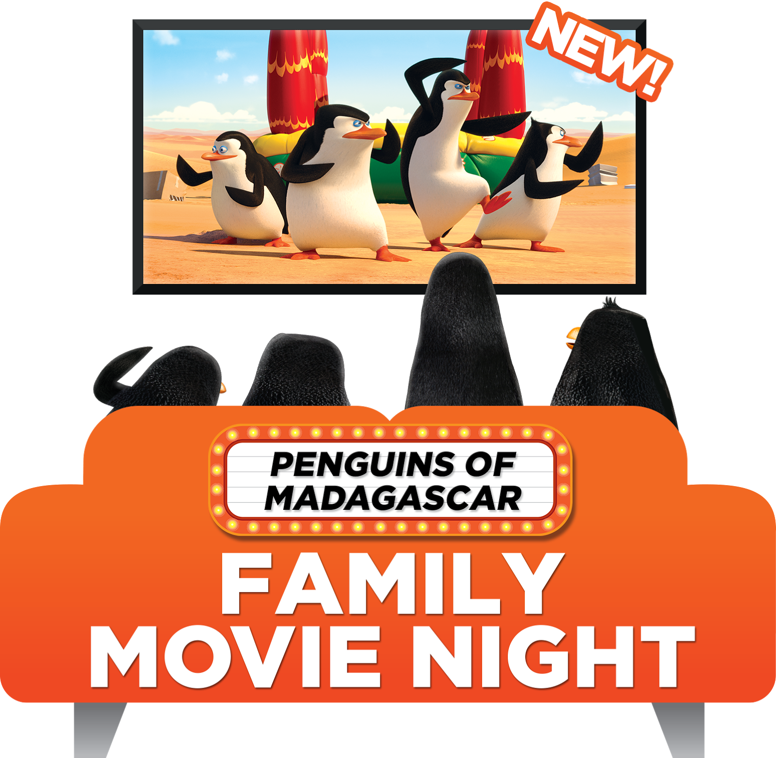 night clipart family movie