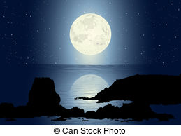 Moonlight x free clip. Night clipart moonlit night