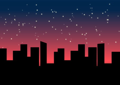 night clipart sky city