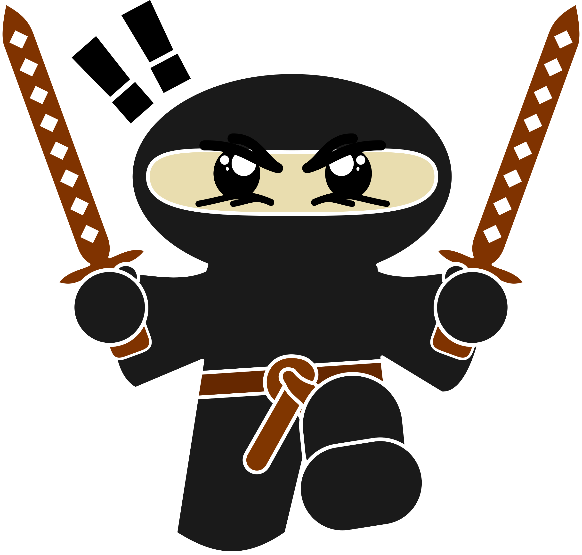 baby ninja vector png