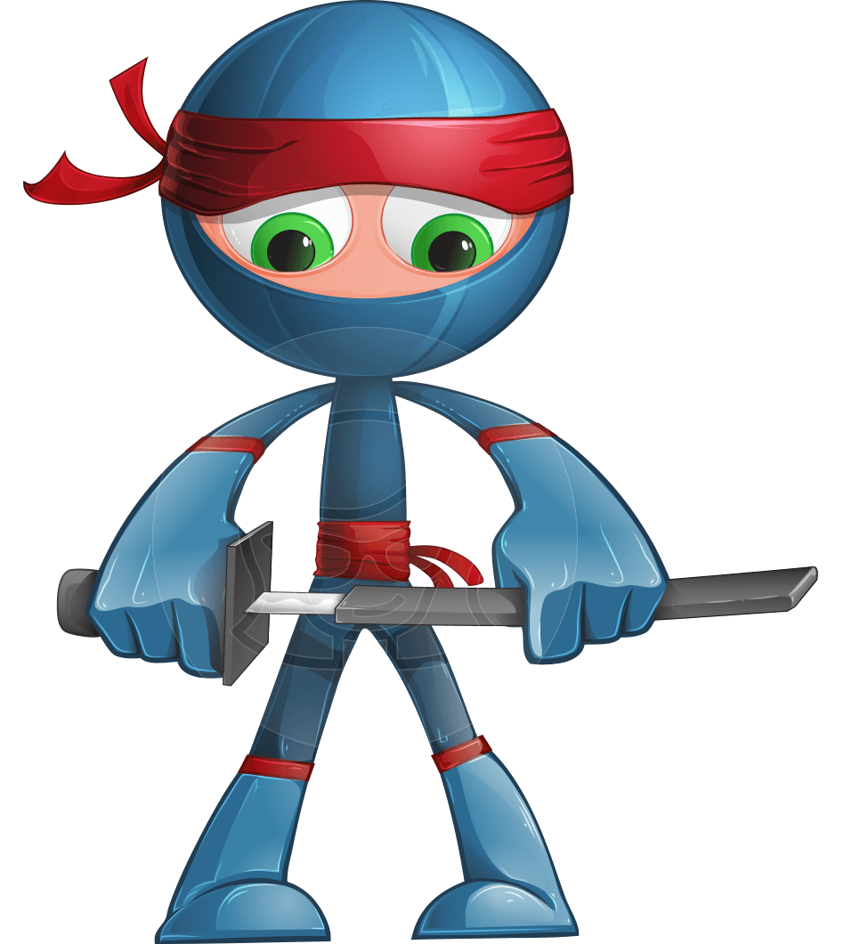 Sachi the flexible having. Ninja clipart holding katana
