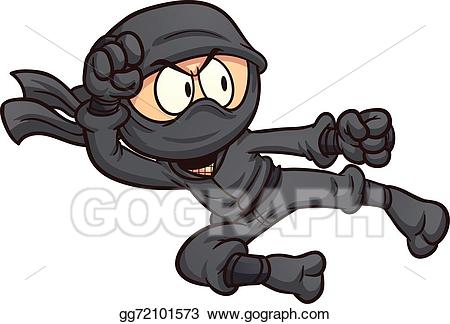 ninja clipart ninja kick