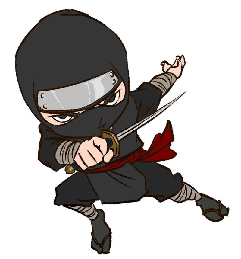 ninja clipart realistic