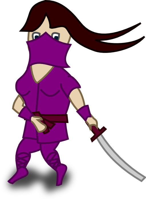Ninja clipart royalty free. Comic characters i public