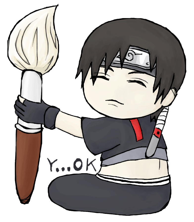 Chibi art by relievez. Ninja clipart sai