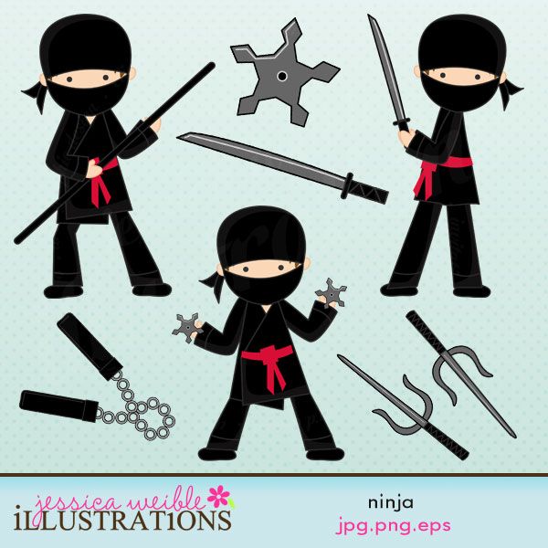 Set comes with graphics. Ninja clipart sai