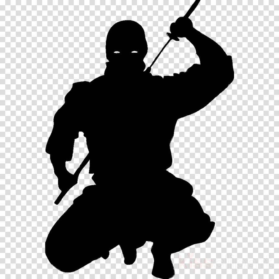 ninja clipart silhouette