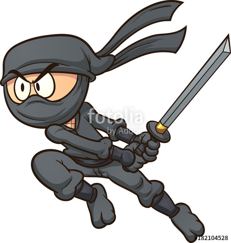 ninja clipart vector art