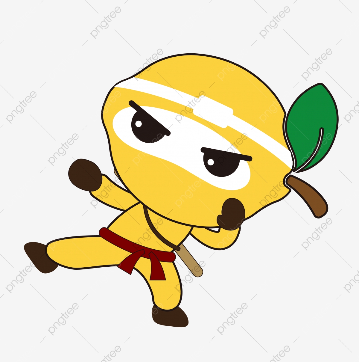 ninja clipart yellow