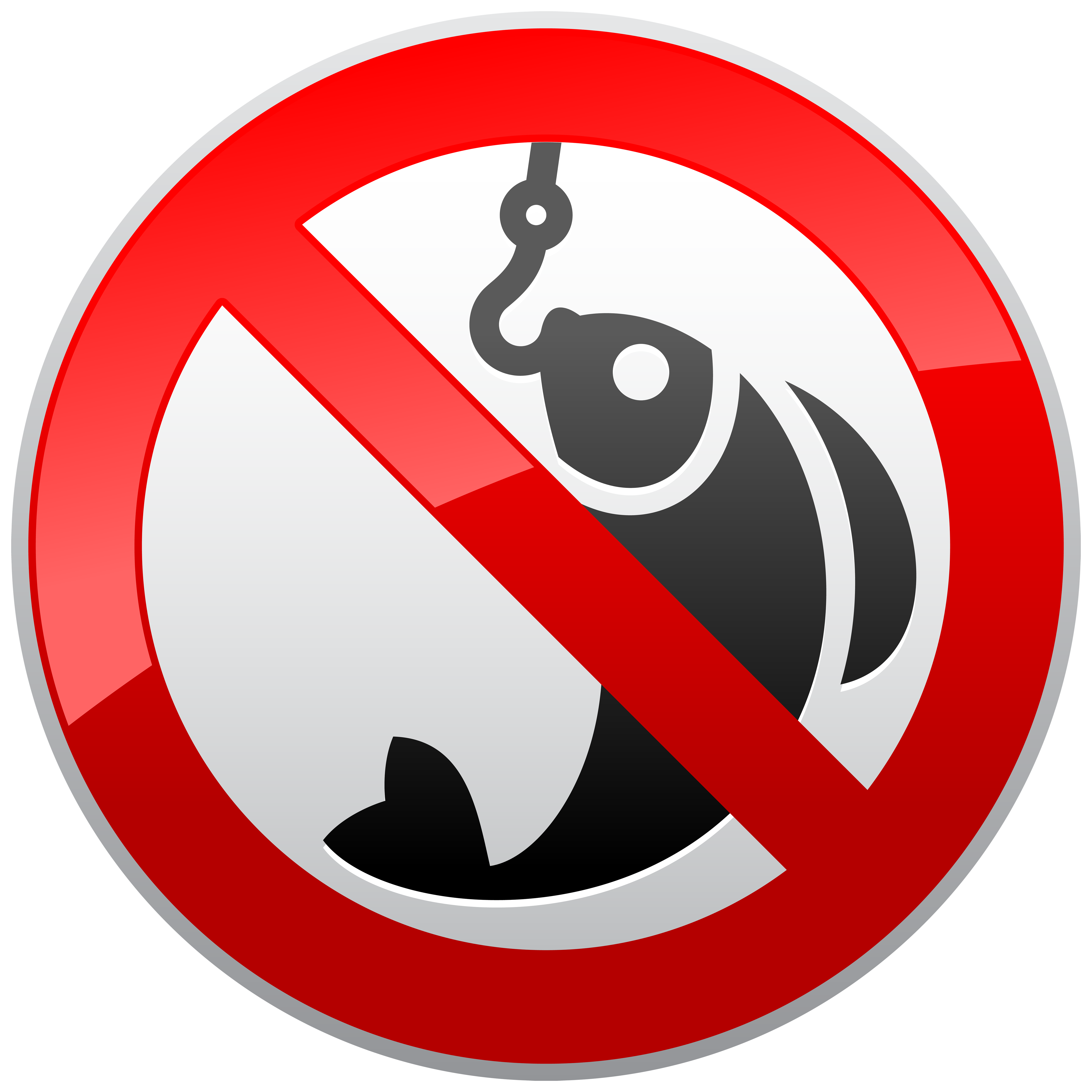 Clipart fish icon. No fishing prohibition png