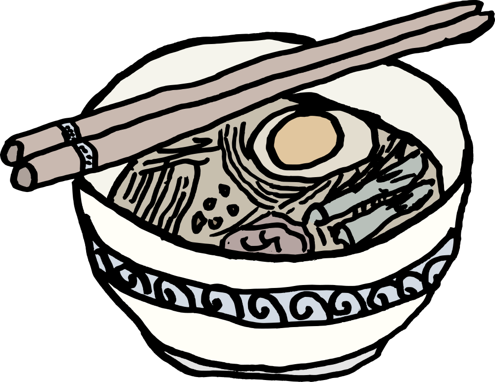 noodle clipart bowl drawing