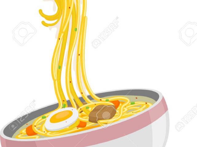 noodle clipart bowl noodle