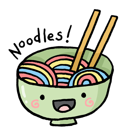 noodle clipart cute