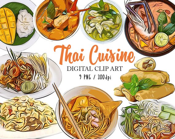 noodle clipart food thai