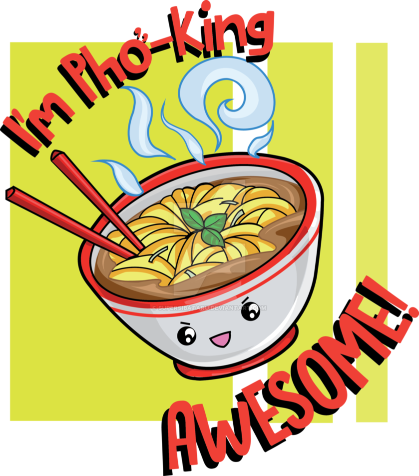 Noodle clipart pho. King awesome by supersibataru