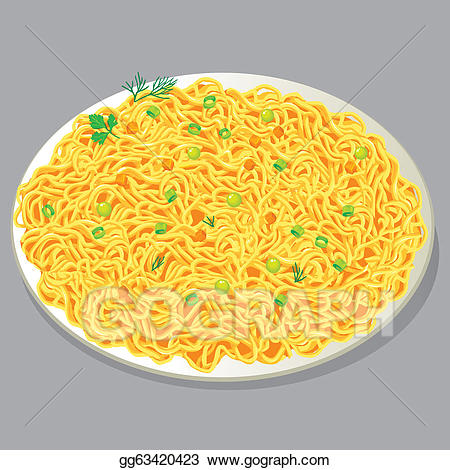 noodles clipart plate noodle