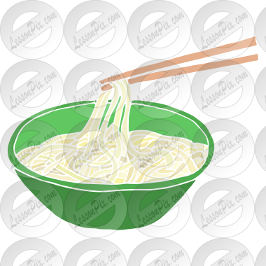 Noodles clipart rice noodle. Stencil for classroom therapy