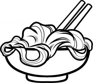 noodle clipart sketch