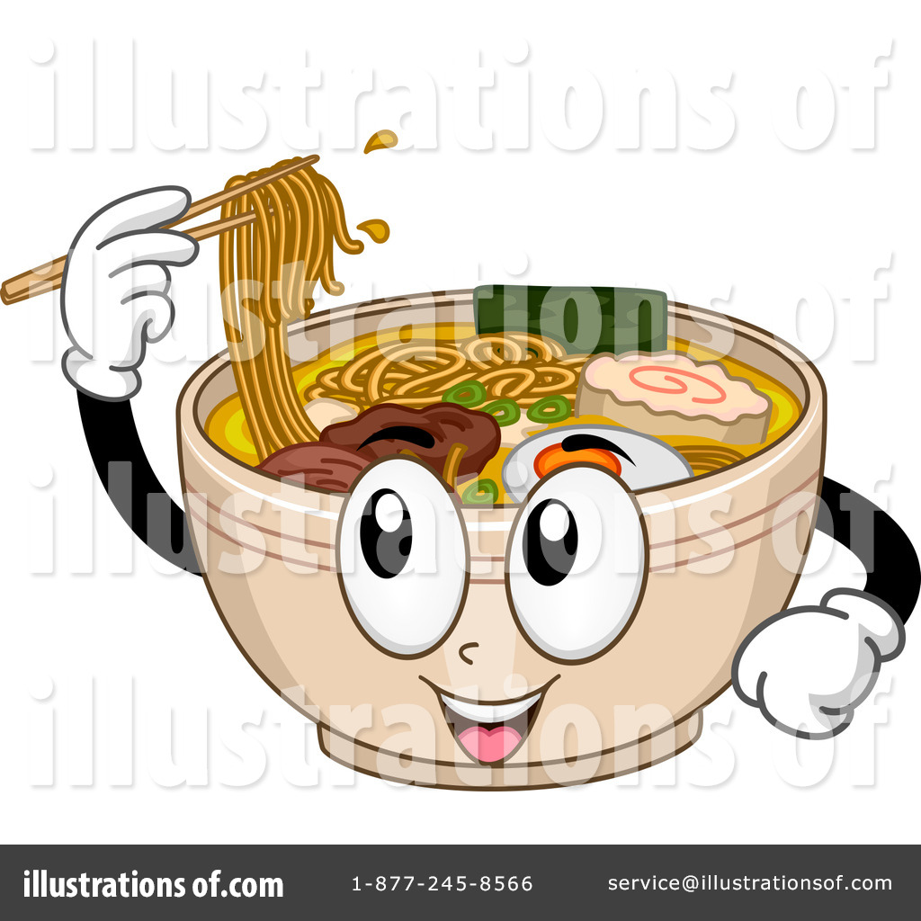 Noodles clipart. Illustration by bnp design