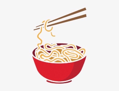 A bowl of noodles. Noodle clipart