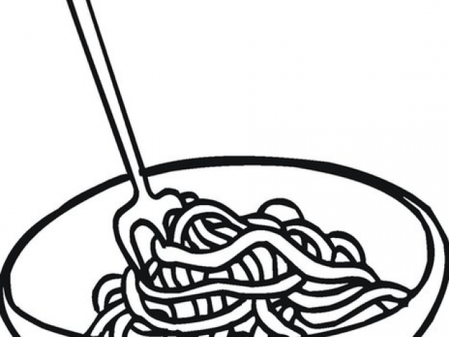 noodles clipart outline