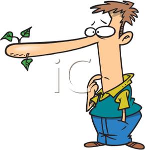 A of with long. Nose clipart cartoon man