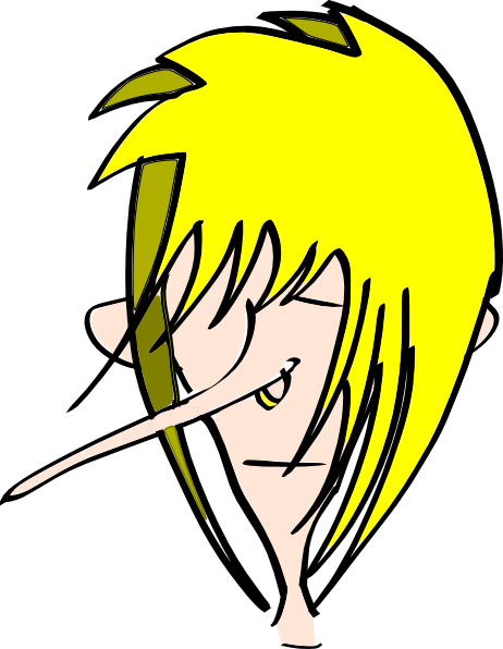 Cartoon character with long. Nose clipart large nose