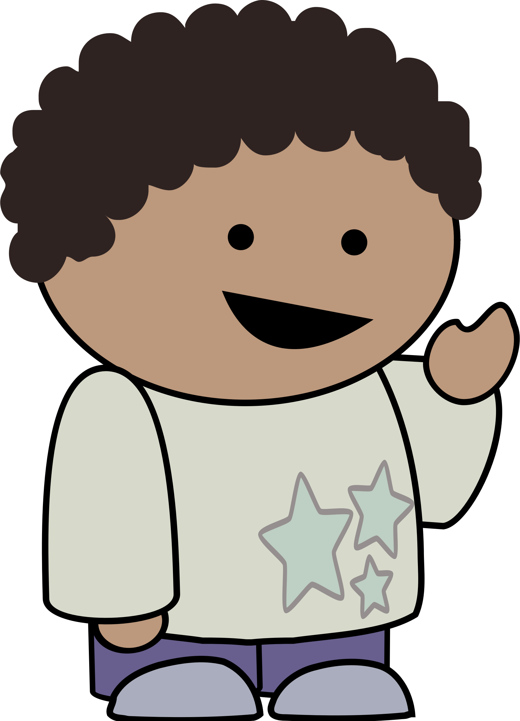 pointing clipart boy