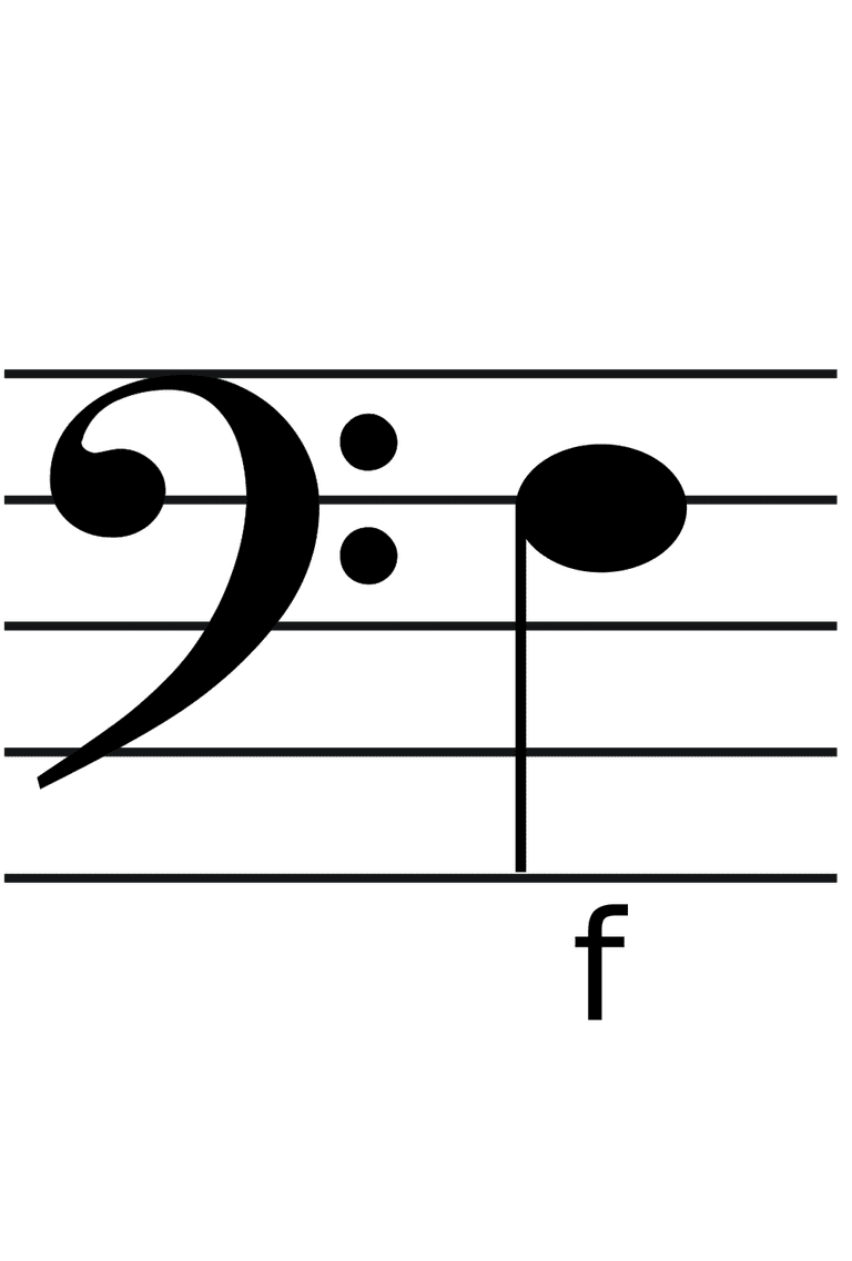 note clipart bass clef