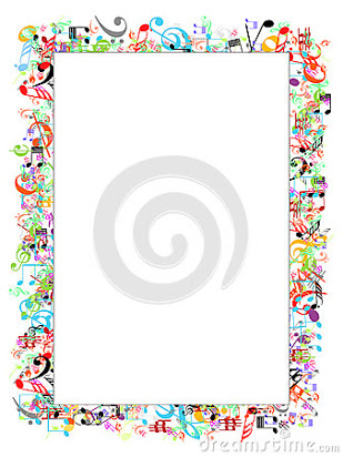 note clipart frame